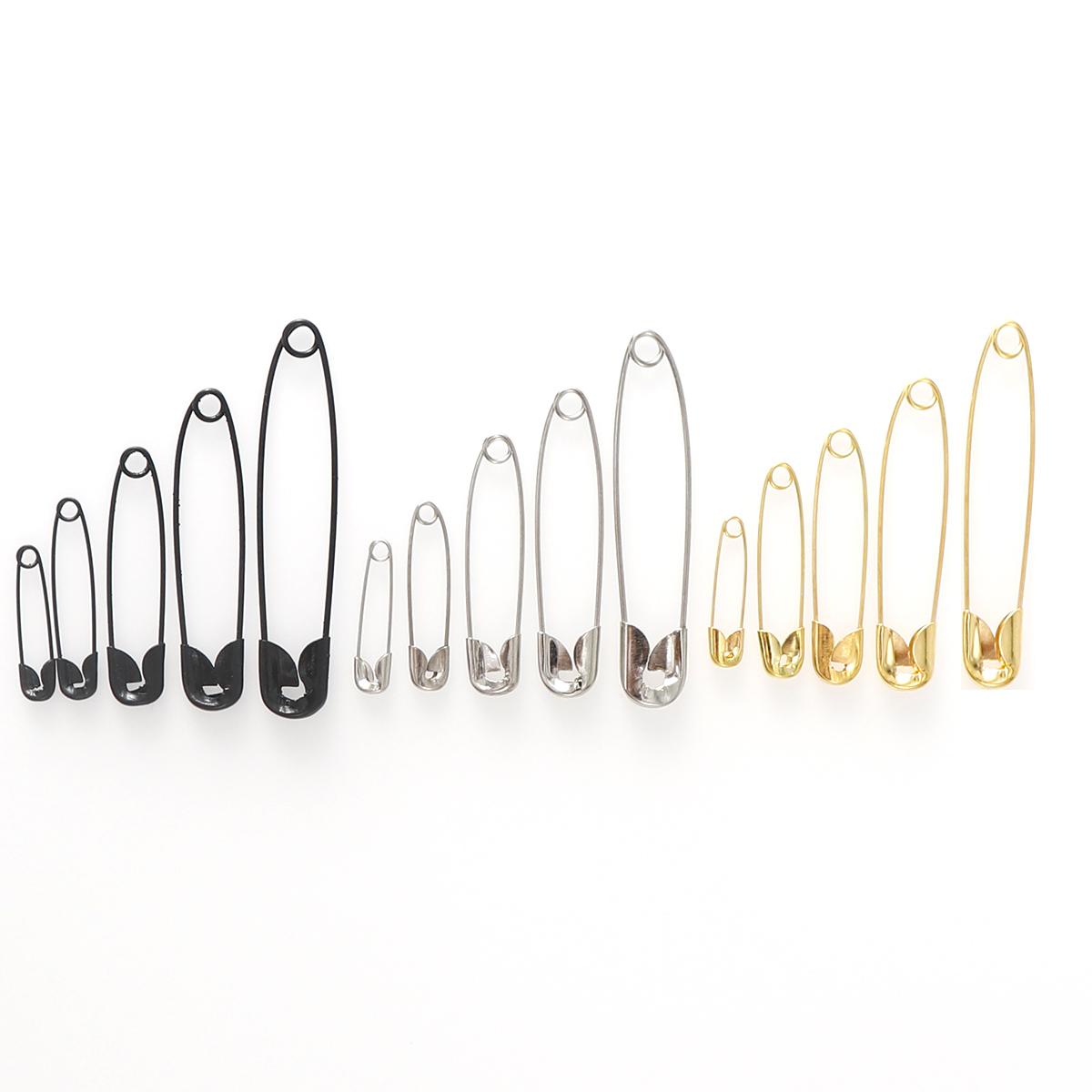 Sewing Tas - 100pcs 22/28/38/45/54mm Silver Gold Safety Pins
