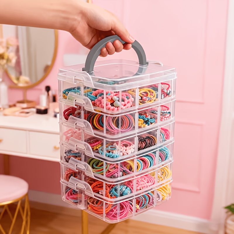 Sewing Tas - 5-layer transparent storage box with lid