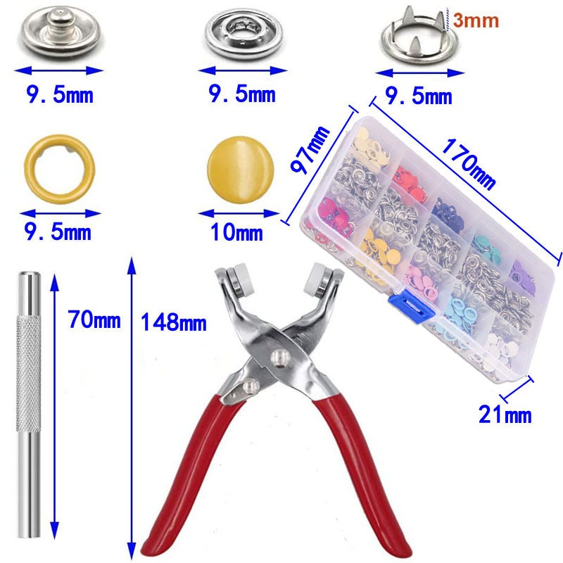 100 Sets Snap Pliers Automatic - Snap Button Plier 评论和价格