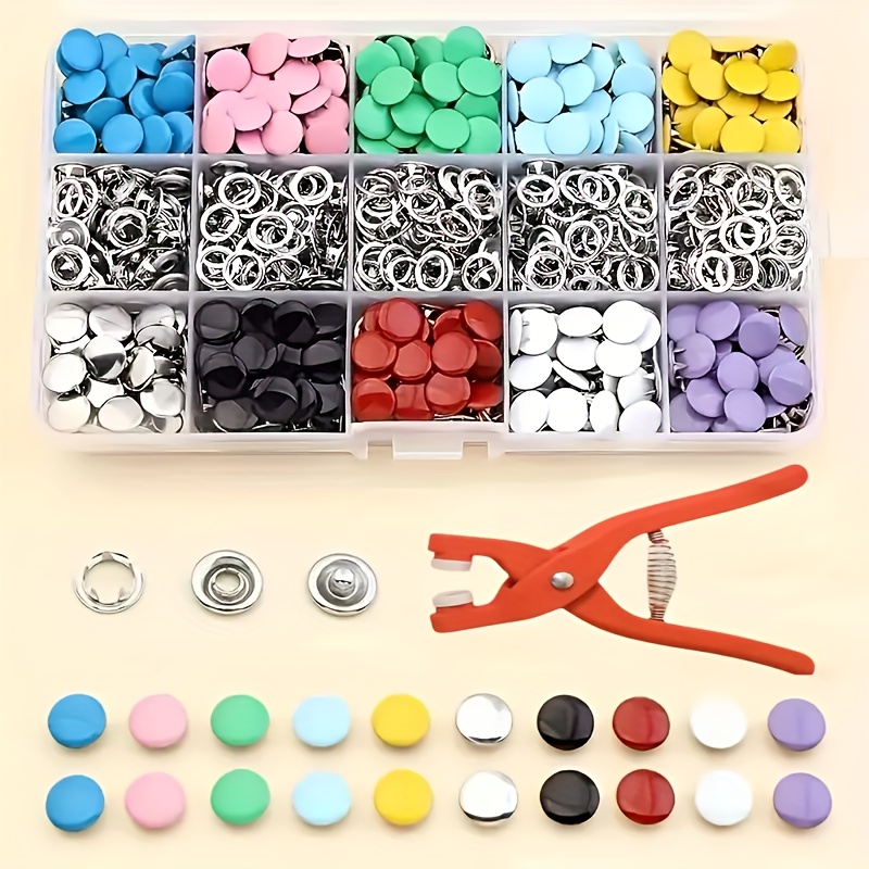 100Pcs Colorful Metal Sewing B - Snap Button Plier 评论和价格