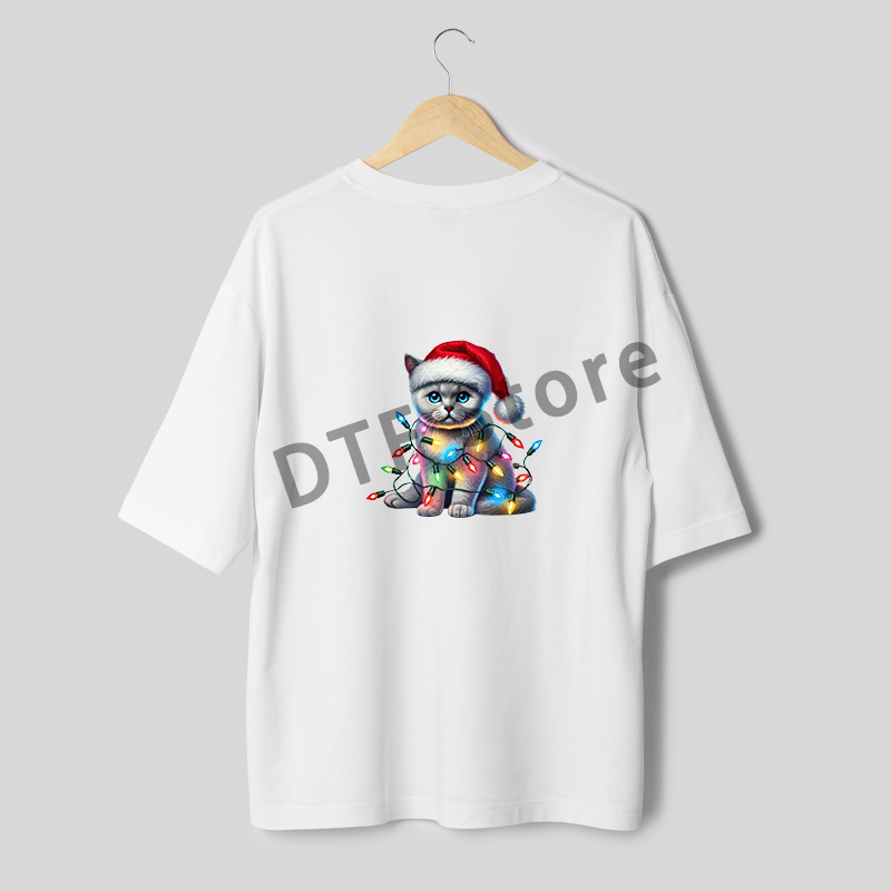 Christmas Camouflage Lamp Cat  - Iron On Patch 评论和价格