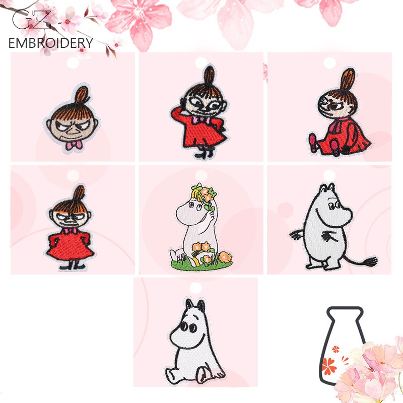 Moomin Cute Cartoon Embroidere - Iron On Patch 评论和价格