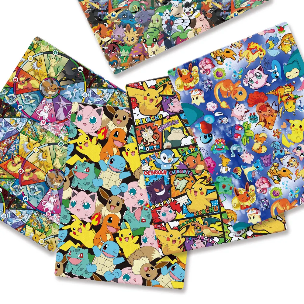 Pokemon Cartoon Fabric140*50cm - Sewing Production 评论和价格