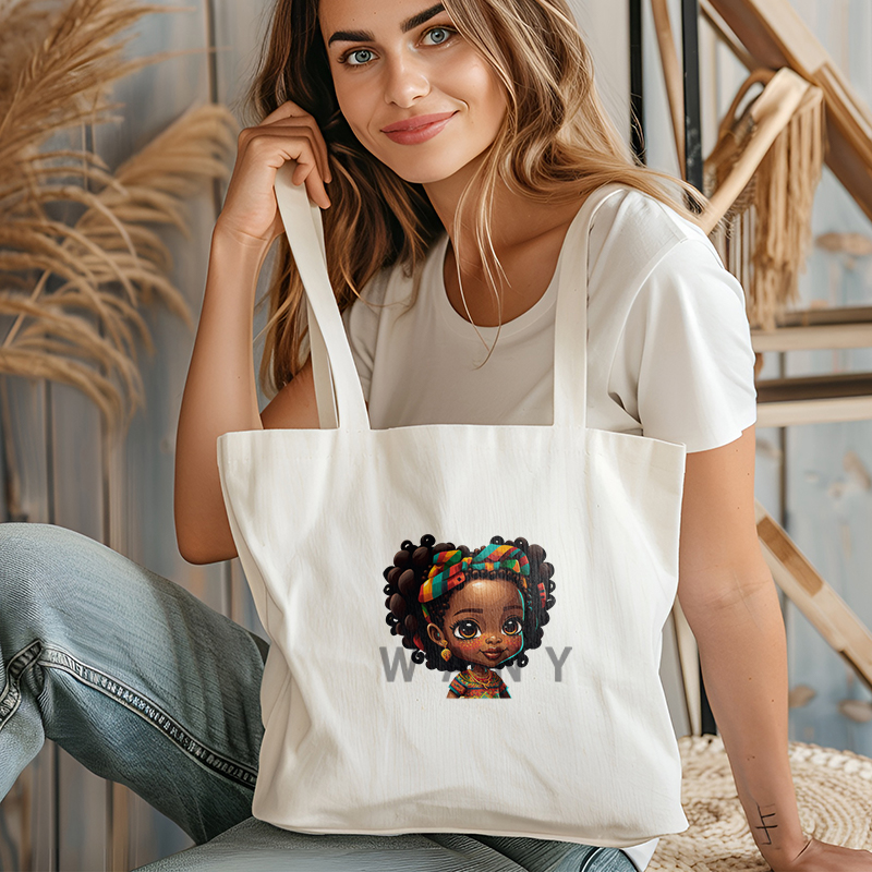 Beautiful and Lovely Black Gir - Iron On Patch 评论和价格