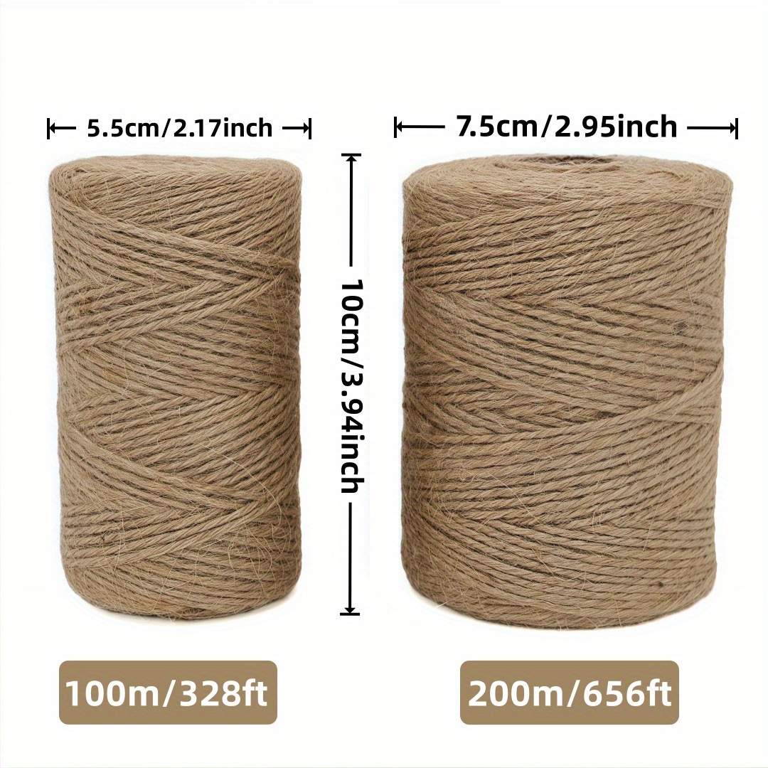 2/3/4mm Natural Jute Rope Stri - Sewing Thread In Textile 评论和价格
