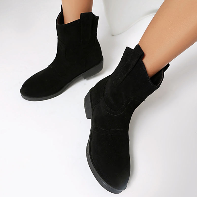 Gray Ankle Boots for Women 202 - Sewing Fleece 评论和价格