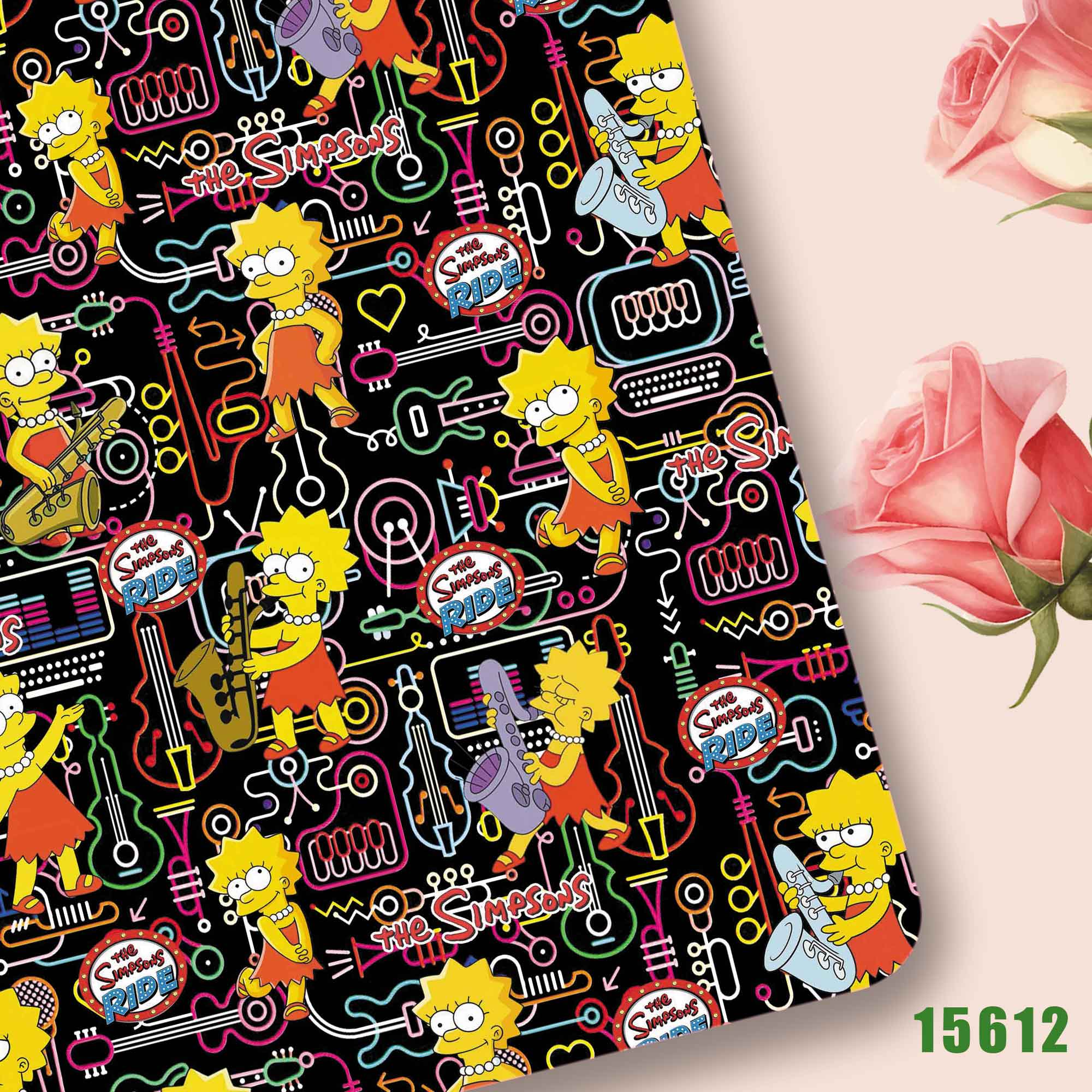 Cartoon THE SIMPSONS Polyester - Sewing Production 评论和价格