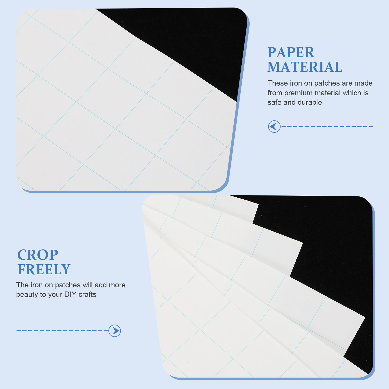 5pcs Heat Transfer Paper Cloth - Iron On Patch 评论和价格