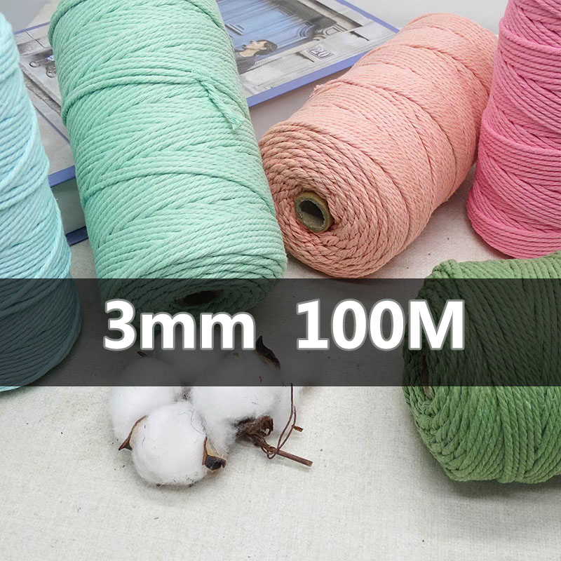3mm 100M Macrame Cord Rope Cot - Sewing Thread In Textile 评论和价格