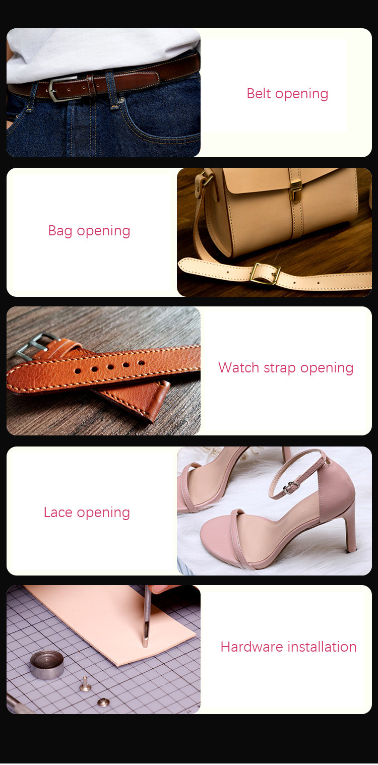 6Pcs/Set Leather Hole Punching - Sewing Tas 评论和价格