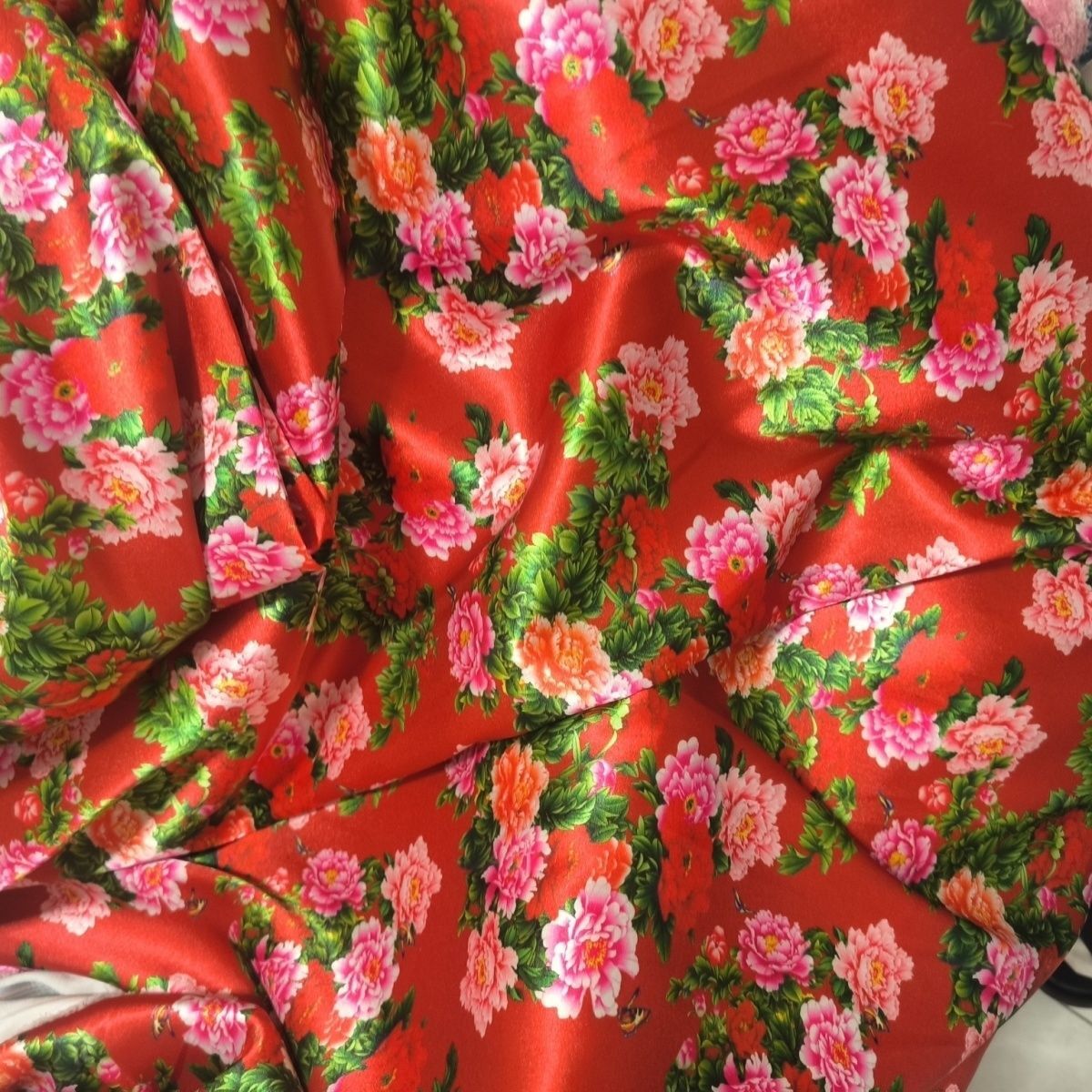 Satin Fabric Cloth without Ove - Sewing Textiles 评论和价格