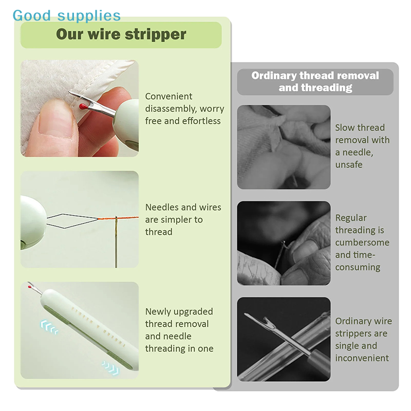 2 In 1 Needle Threaders Sewing - Seam Ripper Tool 评论和价格