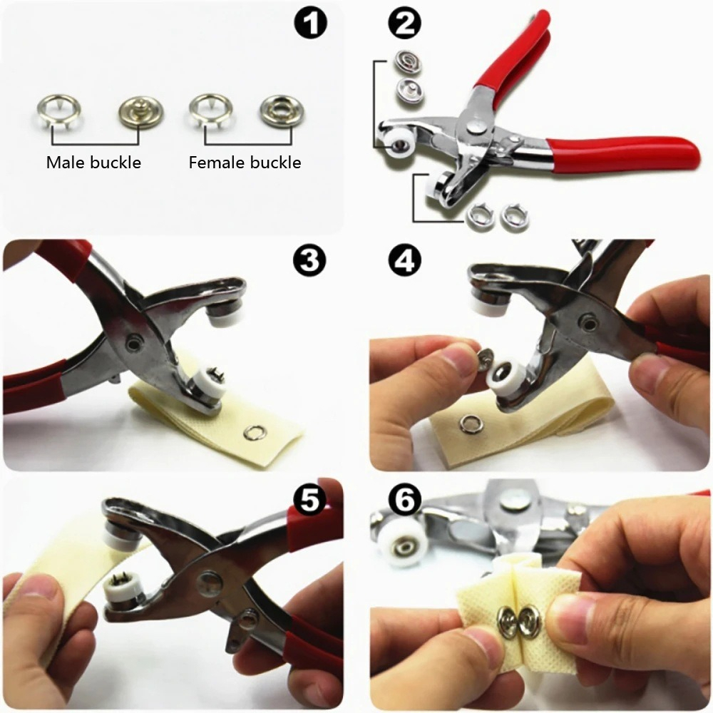 9.5mm-Claw-Snap-Buttons-Metal- - Snap Button Plier 评论和价格
