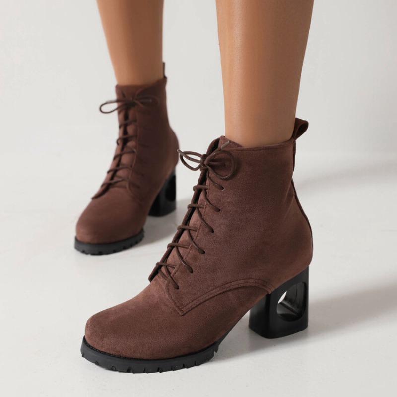 Autumn Winter Faux Suede Ankle - Sewing Fleece 评论和价格